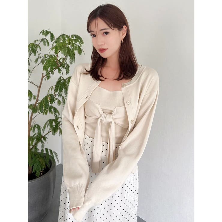 片結びニットビスチェ | dazzlin | 詳細画像16 