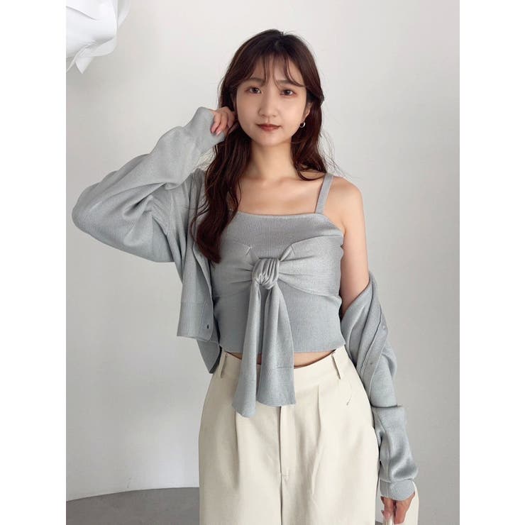 片結びニットビスチェ | dazzlin | 詳細画像4 