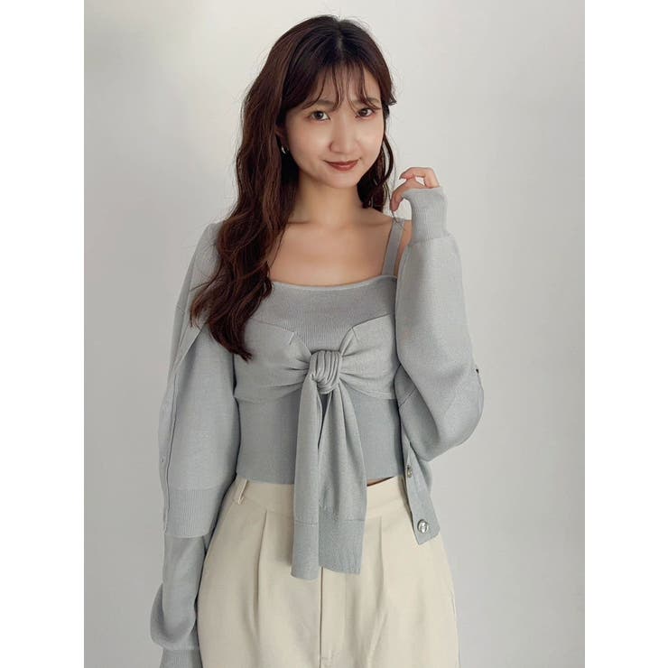 片結びニットビスチェ | dazzlin | 詳細画像5 