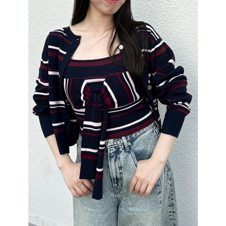 ミックス | 片結びニットビスチェ | dazzlin