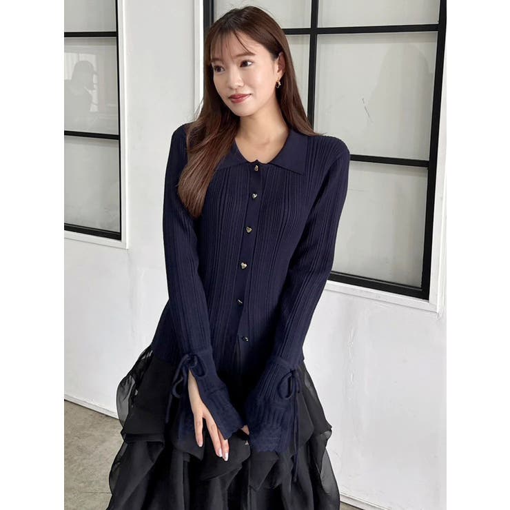 アイレットスリーブニットトップス | dazzlin | 詳細画像22 