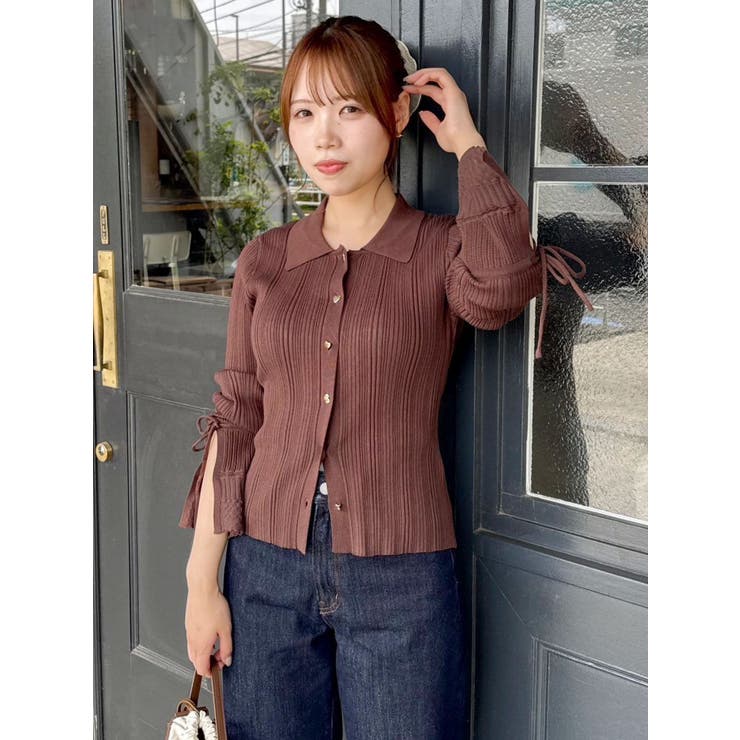 アイレットスリーブニットトップス | dazzlin | 詳細画像25 