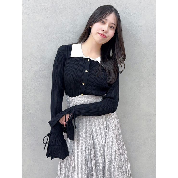 アイレットスリーブニットトップス | dazzlin | 詳細画像29 