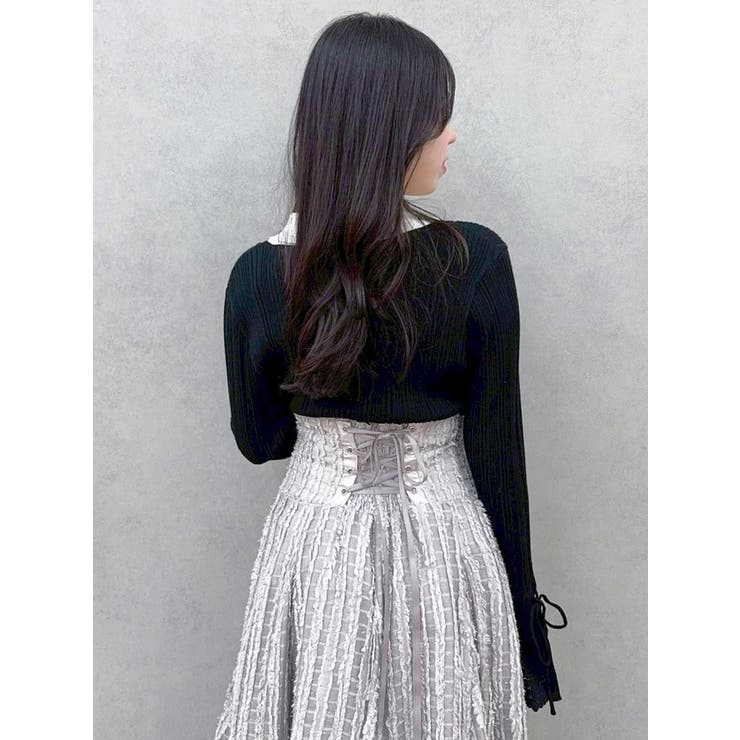 アイレットスリーブニットトップス | dazzlin | 詳細画像32 