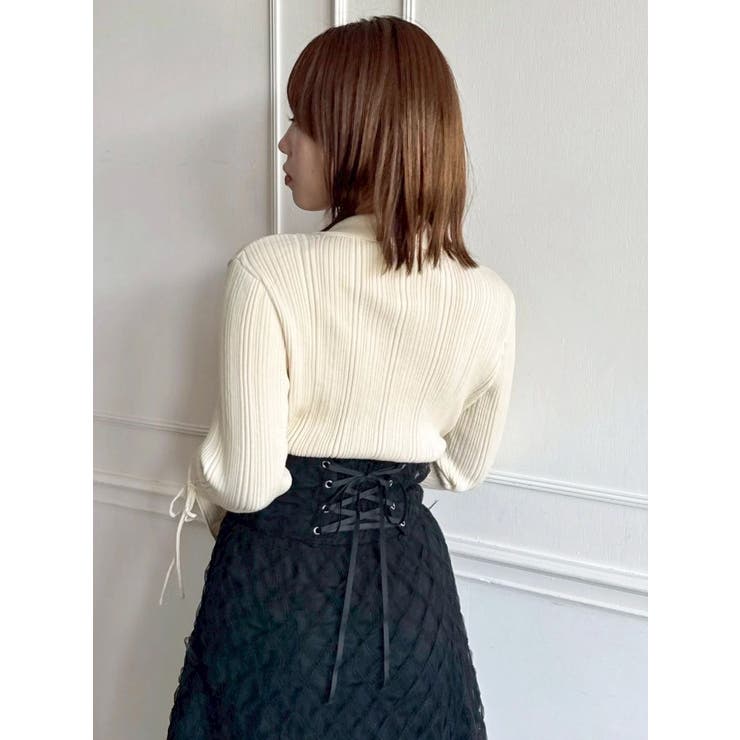 アイレットスリーブニットトップス | dazzlin | 詳細画像35 