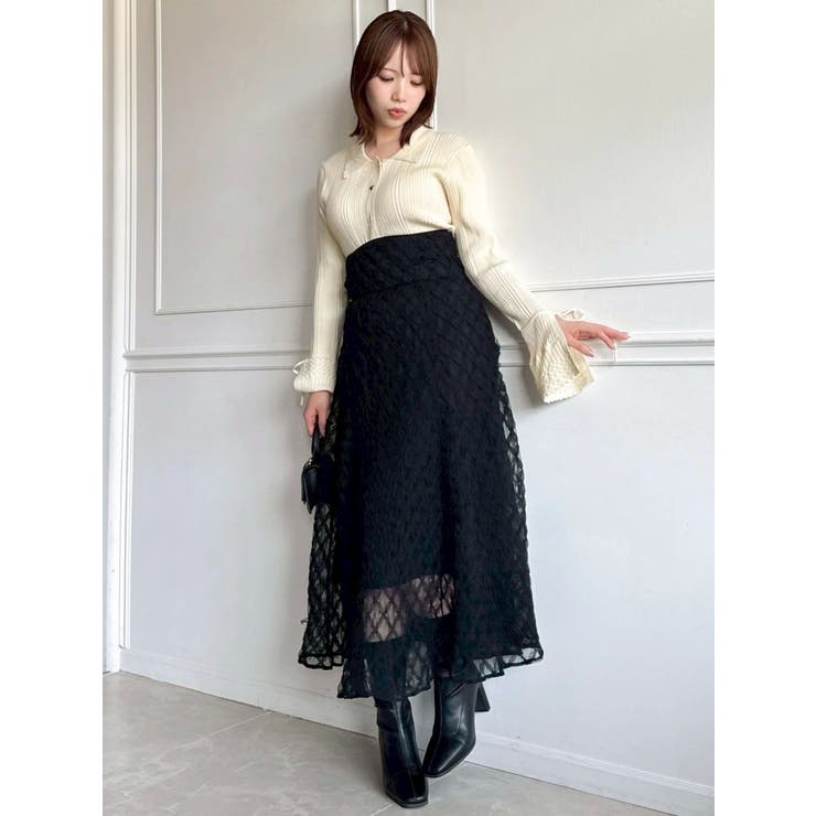 アイレットスリーブニットトップス | dazzlin | 詳細画像38 