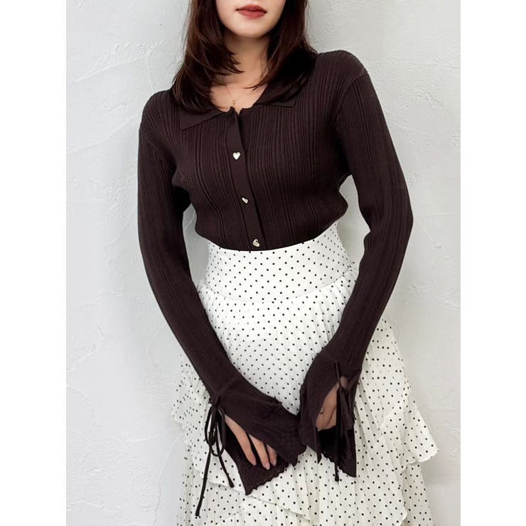 アイレットスリーブニットトップス | dazzlin | 詳細画像39 