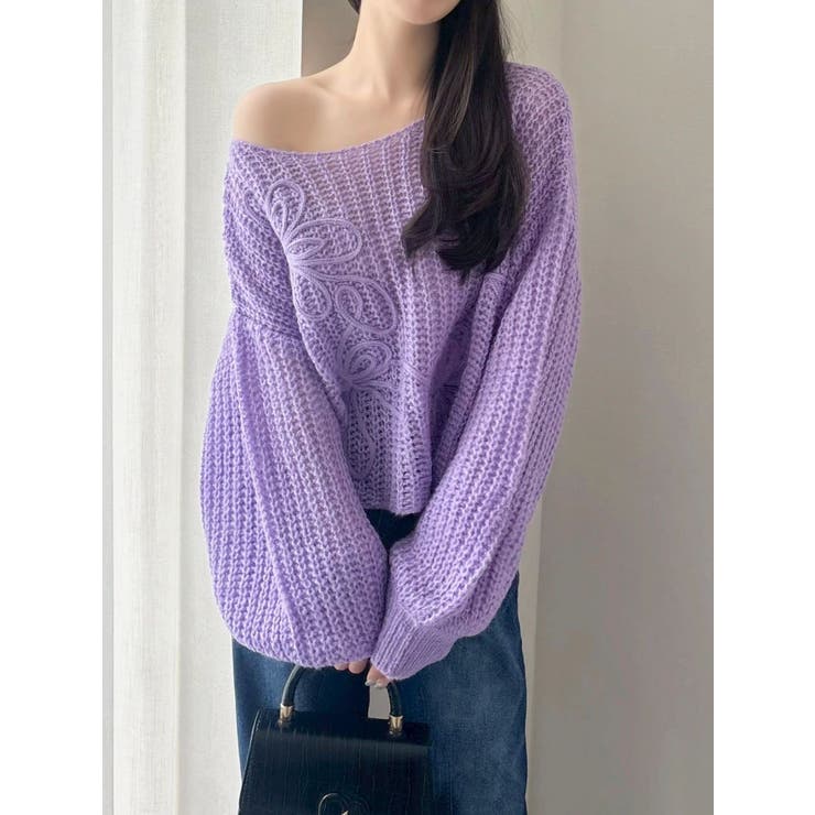 モヘアライクルーズニット[品番：MKSW0066836]｜dazzlin（ダズリン）の