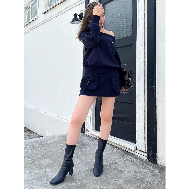 ワイドスクエアネックスウェット | dazzlin | 詳細画像11 