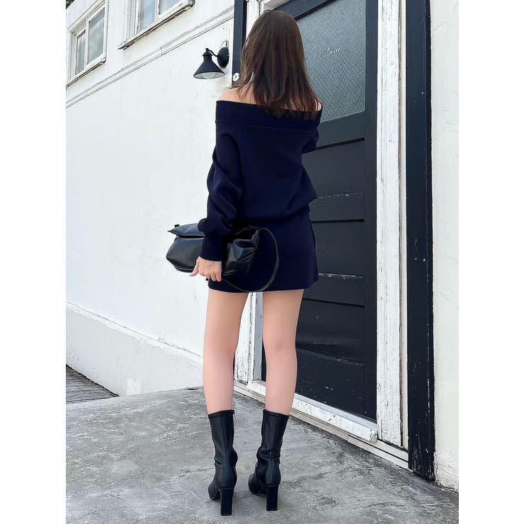 ワイドスクエアネックスウェット | dazzlin | 詳細画像12 