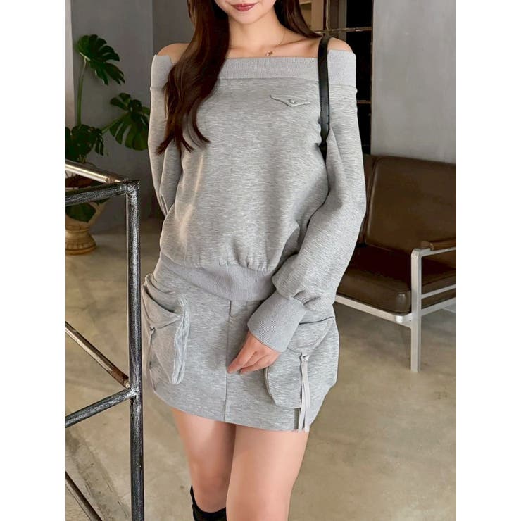 ワイドスクエアネックスウェット | dazzlin | 詳細画像15 