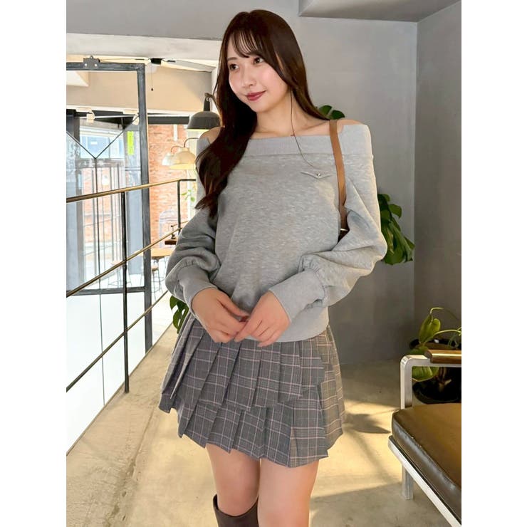 ワイドスクエアネックスウェット | dazzlin | 詳細画像17 