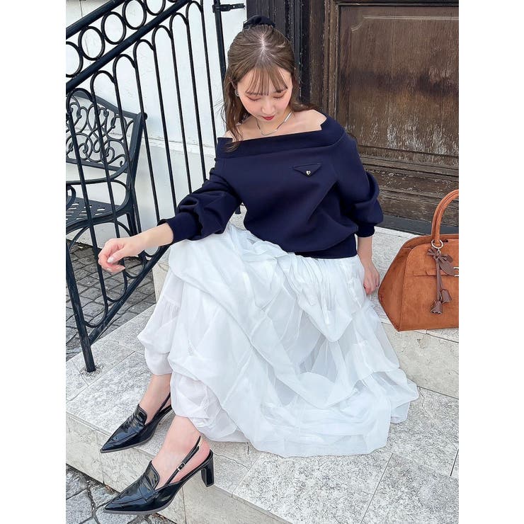 ワイドスクエアネックスウェット | dazzlin | 詳細画像22 