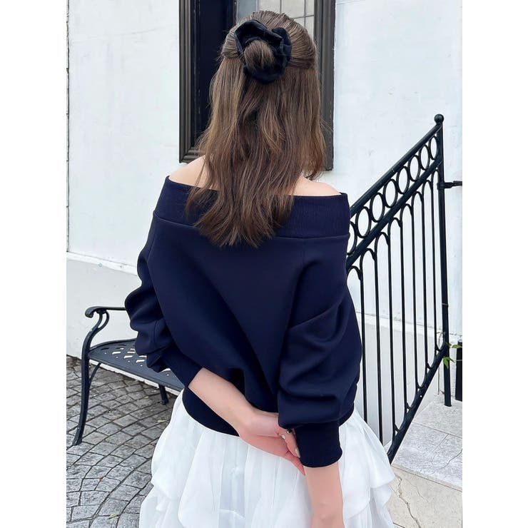 ワイドスクエアネックスウェット | dazzlin | 詳細画像23 