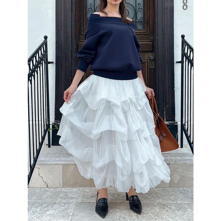 ワイドスクエアネックスウェット | dazzlin | 詳細画像26 