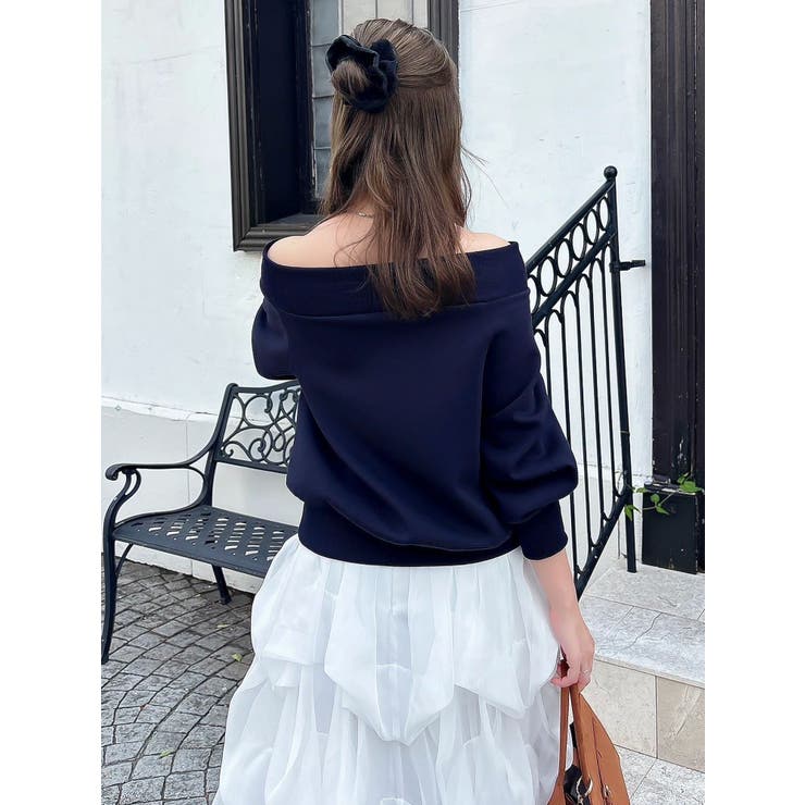 ワイドスクエアネックスウェット | dazzlin | 詳細画像30 