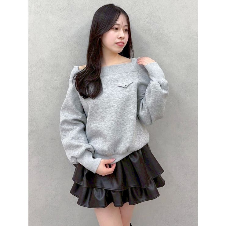 ワイドスクエアネックスウェット | dazzlin | 詳細画像31 