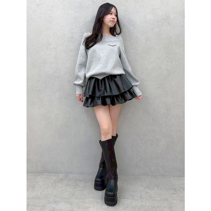 ワイドスクエアネックスウェット | dazzlin | 詳細画像34 