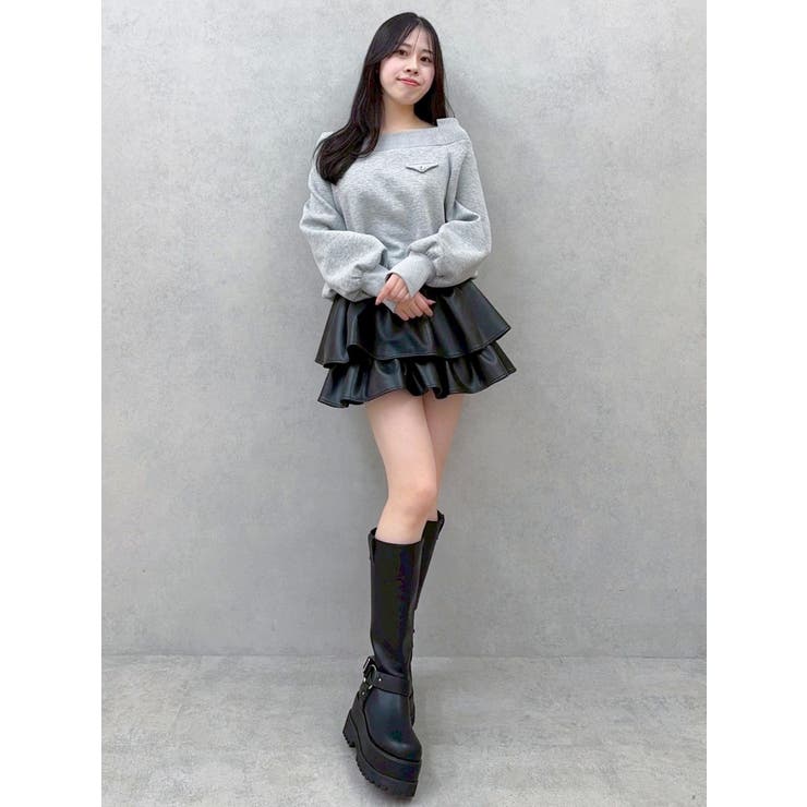 ワイドスクエアネックスウェット | dazzlin | 詳細画像35 