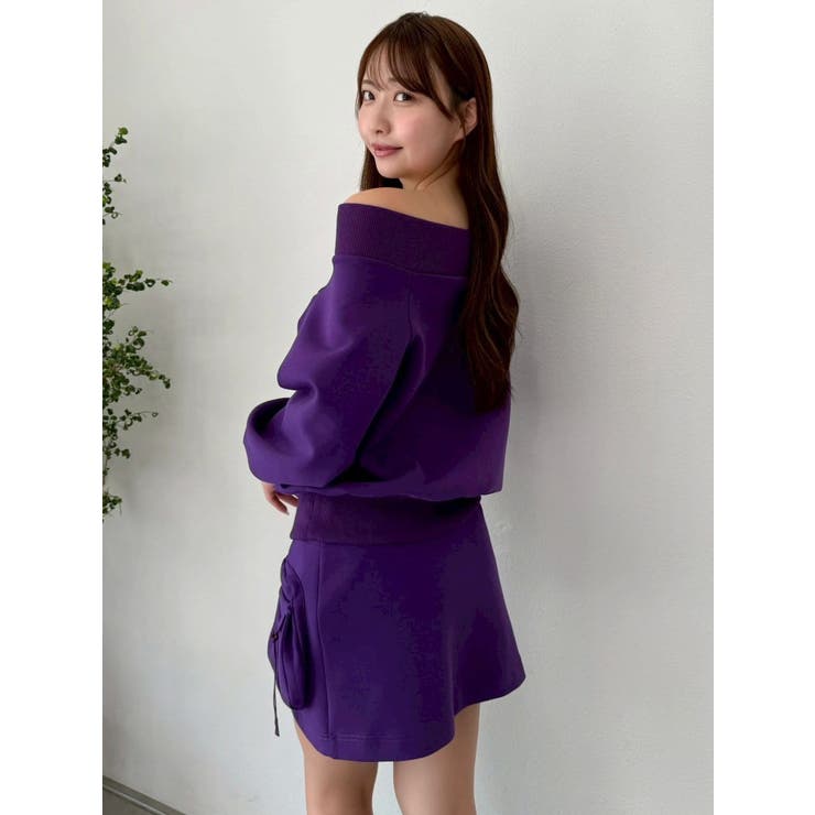 ワイドスクエアネックスウェット | dazzlin | 詳細画像40 