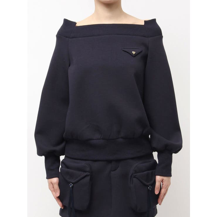 ワイドスクエアネックスウェット | dazzlin | 詳細画像41 