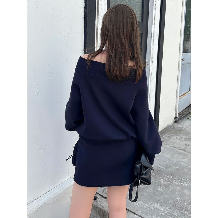 ワイドスクエアネックスウェット | dazzlin | 詳細画像7 