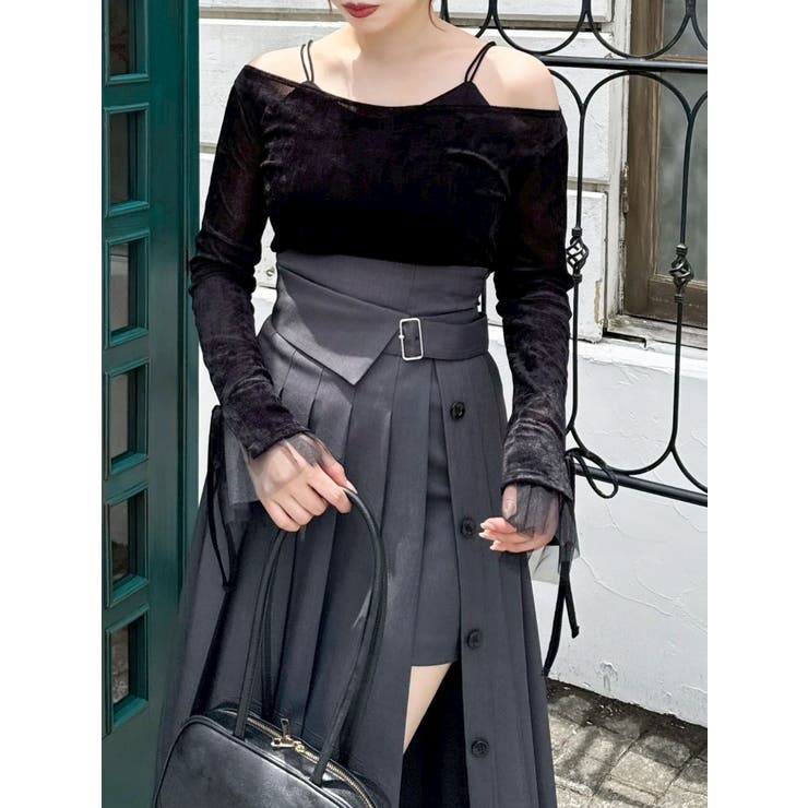 シアーベロアレイヤードトップス | dazzlin | 詳細画像17 