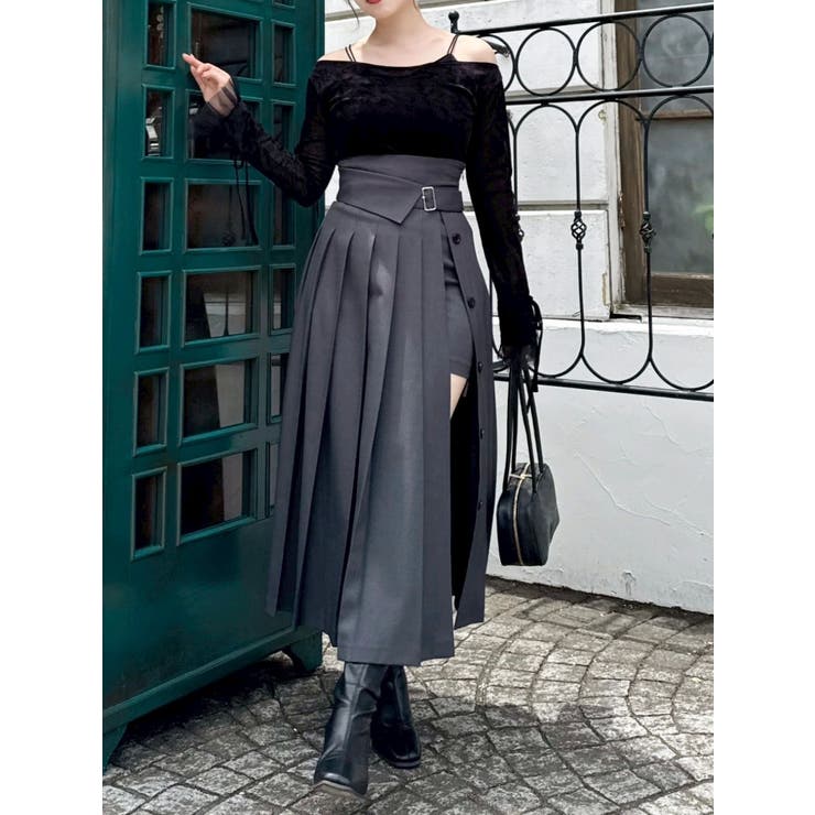 シアーベロアレイヤードトップス | dazzlin | 詳細画像19 