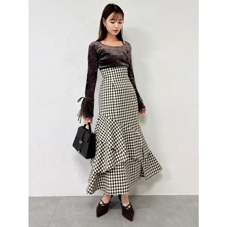 シアーベロアレイヤードトップス | dazzlin | 詳細画像25 