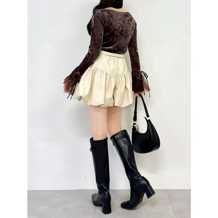 シアーベロアレイヤードトップス | dazzlin | 詳細画像29 