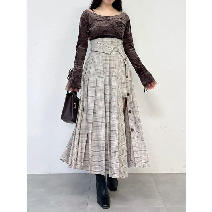 シアーベロアレイヤードトップス | dazzlin | 詳細画像32 