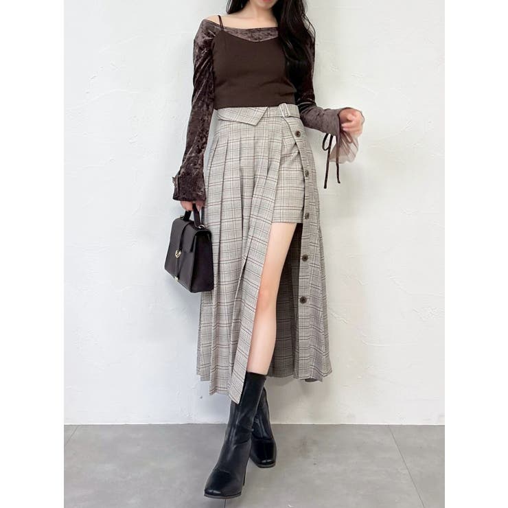 シアーベロアレイヤードトップス | dazzlin | 詳細画像33 