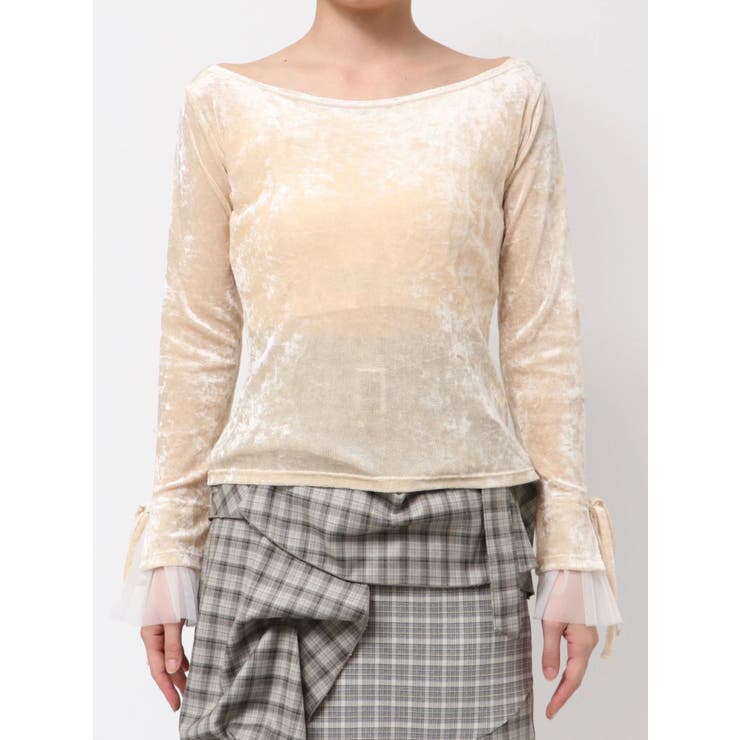 シアーベロアレイヤードトップス | dazzlin | 詳細画像34 