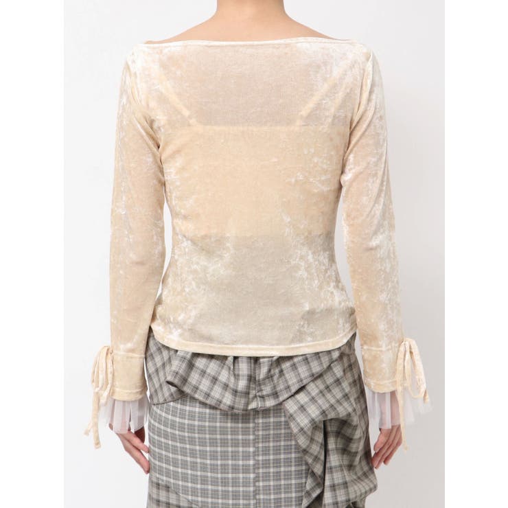 シアーベロアレイヤードトップス | dazzlin | 詳細画像36 