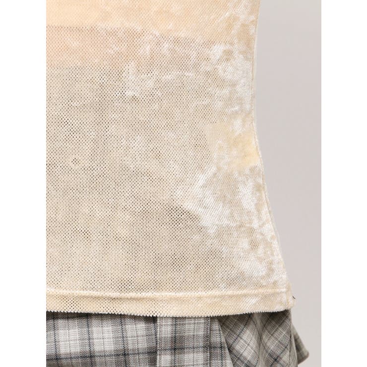 シアーベロアレイヤードトップス | dazzlin | 詳細画像39 