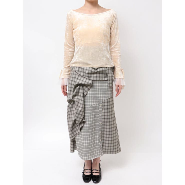 シアーベロアレイヤードトップス | dazzlin | 詳細画像41 