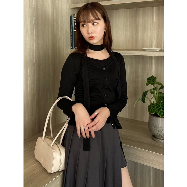 レイヤードデザインカットソー | dazzlin | 詳細画像13 