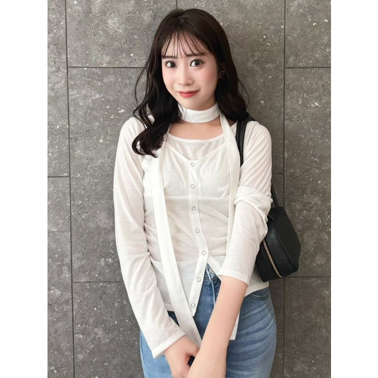 レイヤードデザインカットソー | dazzlin | 詳細画像19 