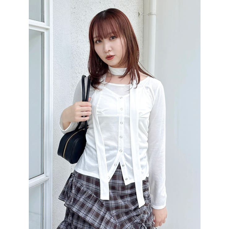 レイヤードデザインカットソー | dazzlin | 詳細画像24 