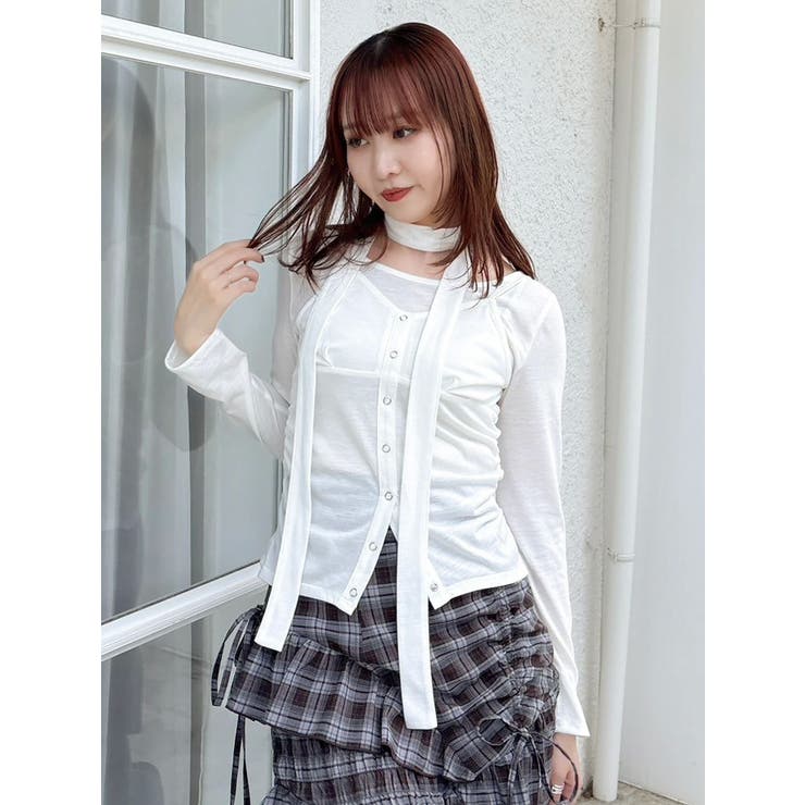 レイヤードデザインカットソー | dazzlin | 詳細画像25 