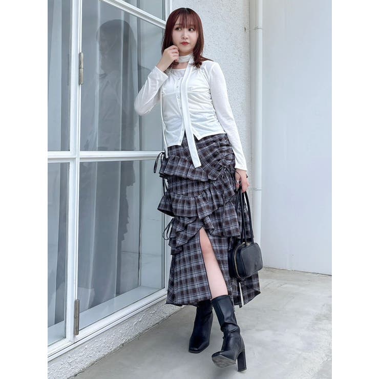 レイヤードデザインカットソー | dazzlin | 詳細画像28 