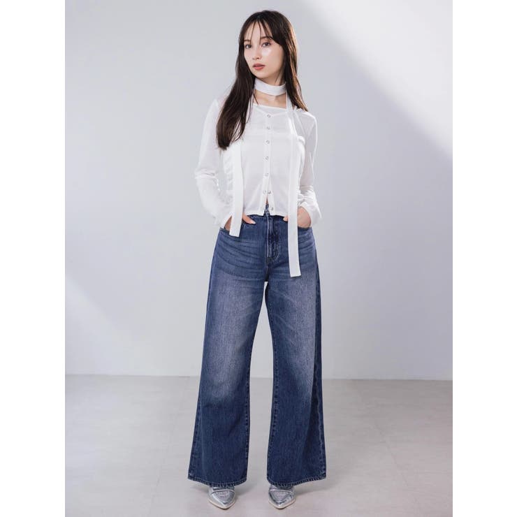 レイヤードデザインカットソー | dazzlin | 詳細画像3 