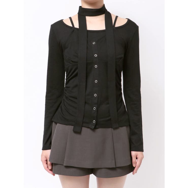 レイヤードデザインカットソー | dazzlin | 詳細画像37 