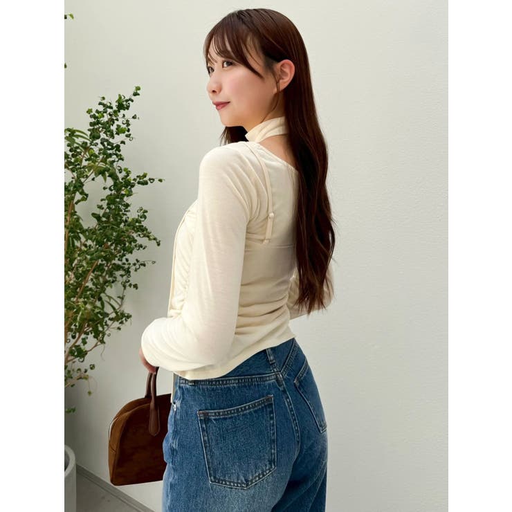 レイヤードデザインカットソー | dazzlin | 詳細画像7 