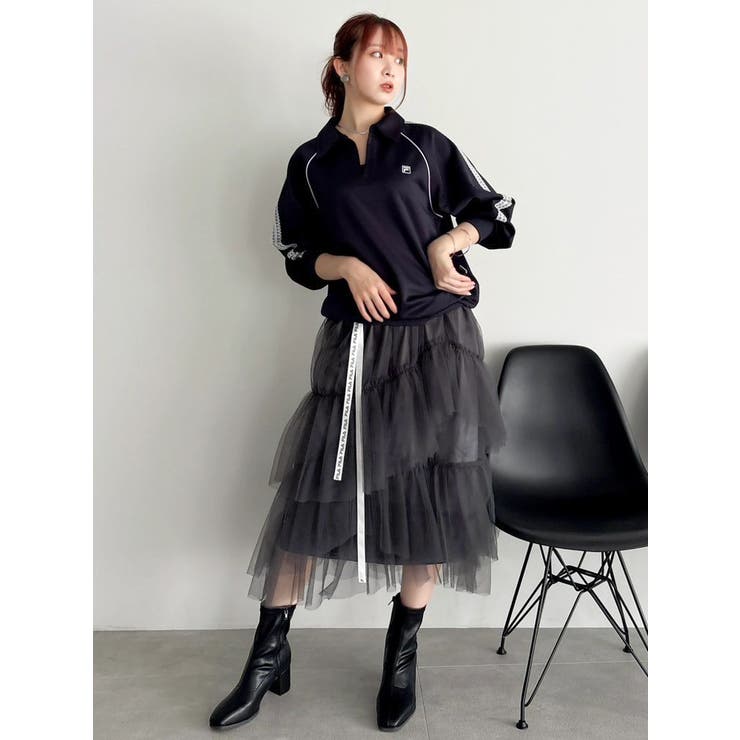 【FILA別注】シャツカラーカットプルオーバー | dazzlin | 詳細画像16 