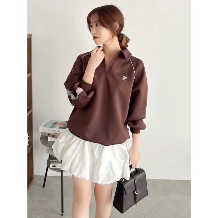 【FILA別注】シャツカラーカットプルオーバー | dazzlin | 詳細画像2 