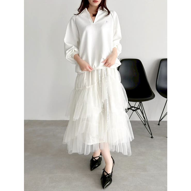 【FILA別注】シャツカラーカットプルオーバー | dazzlin | 詳細画像22 