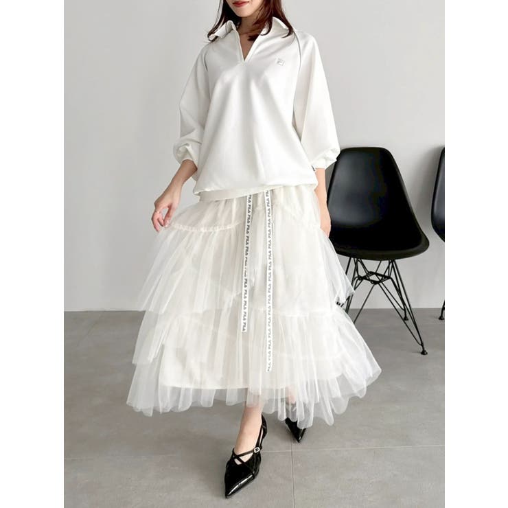 【FILA別注】シャツカラーカットプルオーバー | dazzlin | 詳細画像23 