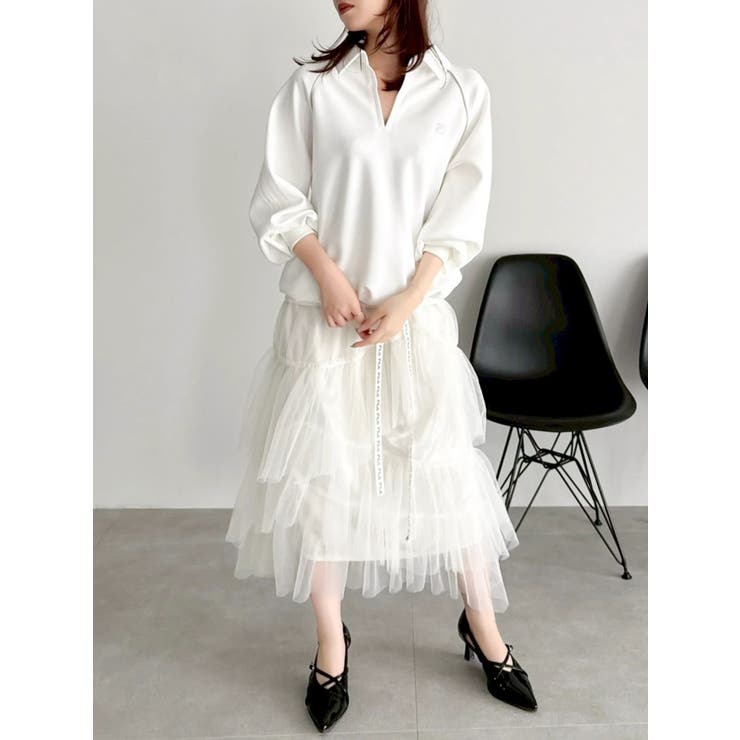 【FILA別注】シャツカラーカットプルオーバー | dazzlin | 詳細画像24 