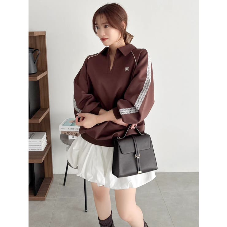 【FILA別注】シャツカラーカットプルオーバー | dazzlin | 詳細画像4 